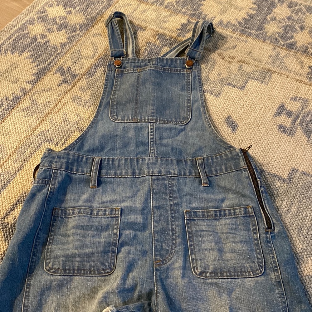 Madewell overall cut offs